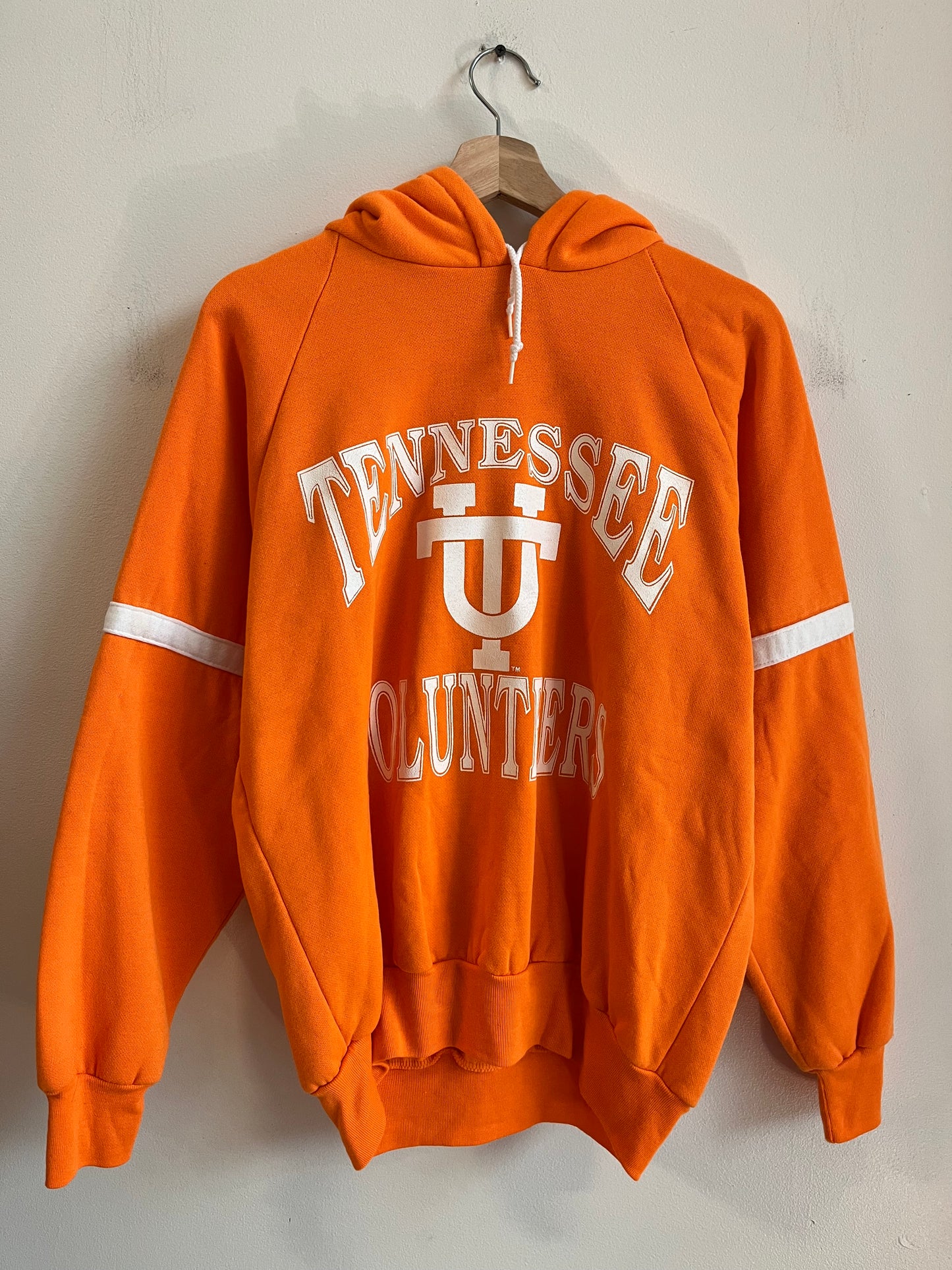 80s Tennessee Volunteers Orange Spell Out Hoodie (M)