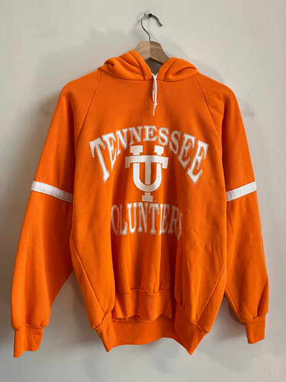 80s Tennessee Volunteers Orange Spell Out Hoodie (M)