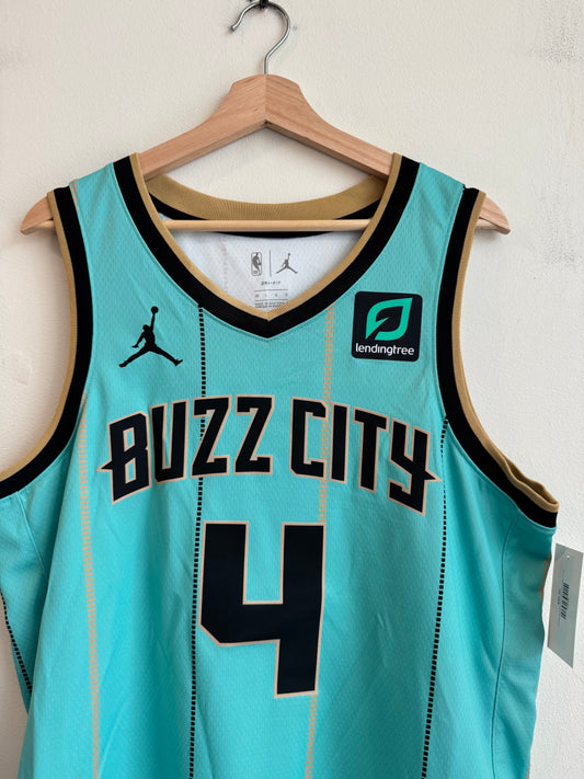 2020 Charlotte Hornets Devonte Graham Jordan Swingman Buzz City Mint Jersey (L)