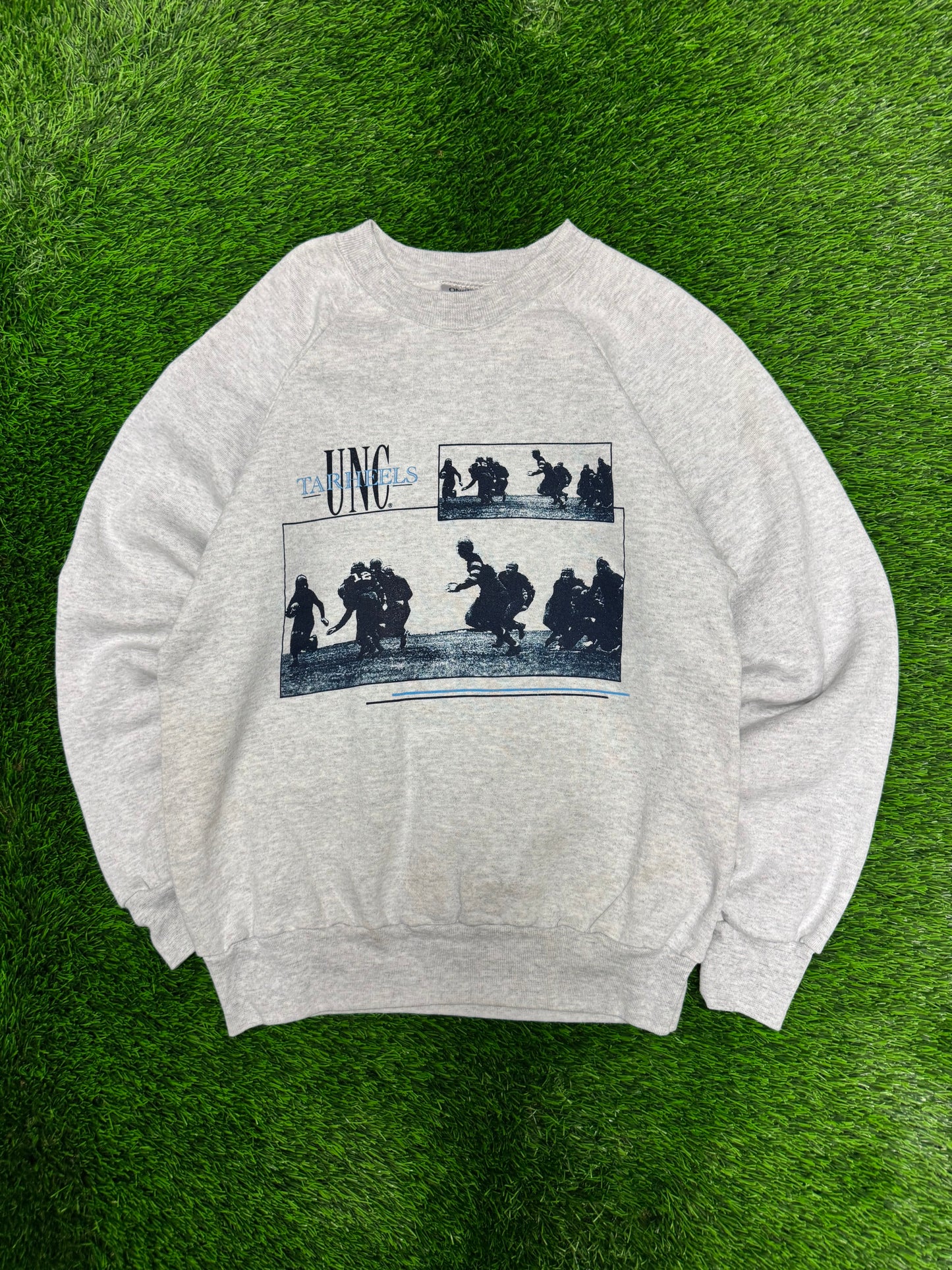 80s University of North Carolina UNC Football Vintage Crewneck (L)