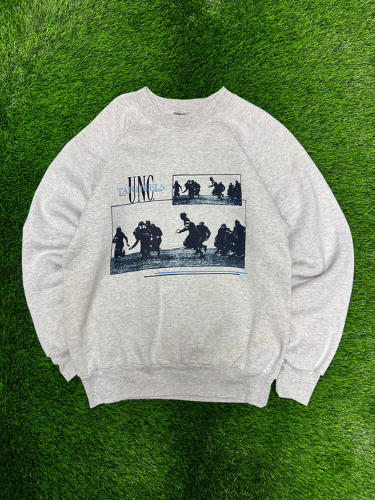 80s University of North Carolina UNC Football Vintage Crewneck (L)