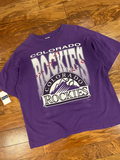 1993 Colorado Rockies Vintage Salem Boxy Tee (XL)