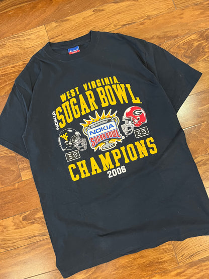 2006 West Virginia vs Georgia Nokia Sugar Bowl Tee (L)