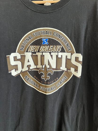 00s New Orleans Saints Black Tee (L)