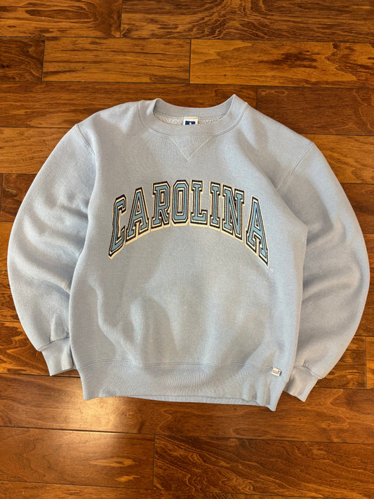 90s UNC Faded Russell Crewneck (M)