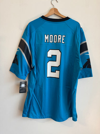 2010s Carolina Panthers DJ Moore Blue Deadstock Jersey (XL)