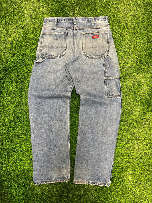 00s Dickies Light Wash Carpenter Jeans (34 x 32)