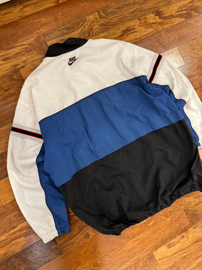 90s Nike Multi-Colored Essential Swoosh Windbreaker (XXL)