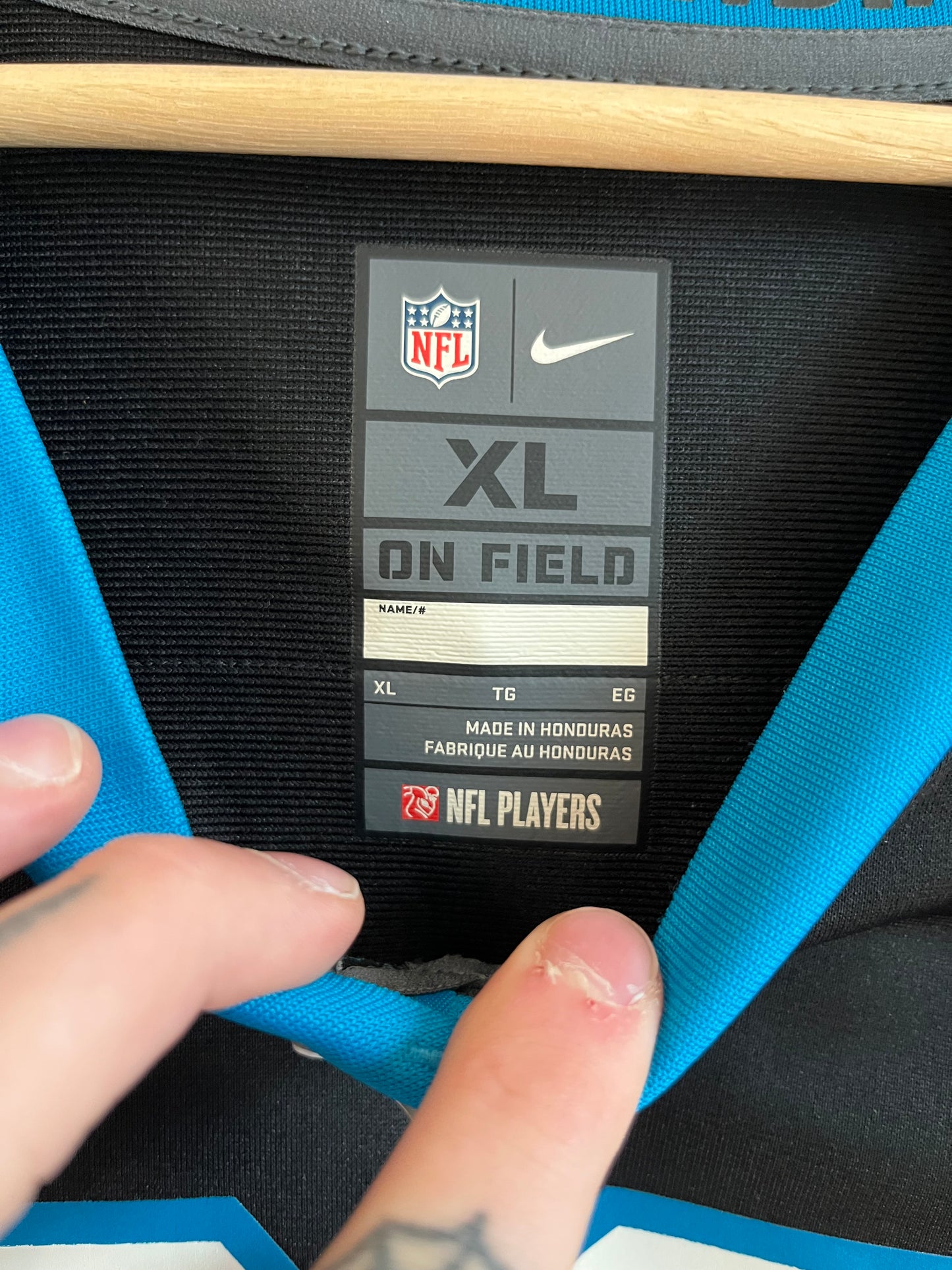 2010s Carolina Panthers Christian McCaffery Nike Home Jersey (XL)