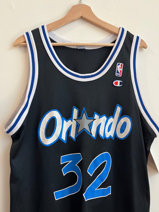 90s Orlando Magic Shaquille O'Neal #32 Champion Jersey (M)