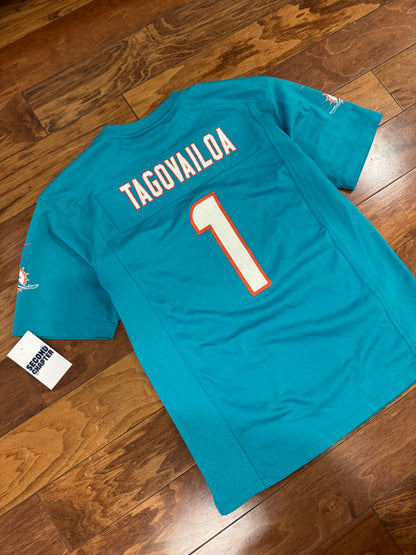 Miami Dolphins Tua Tagovailoa Youth NFL Football Jersey (Youth L)