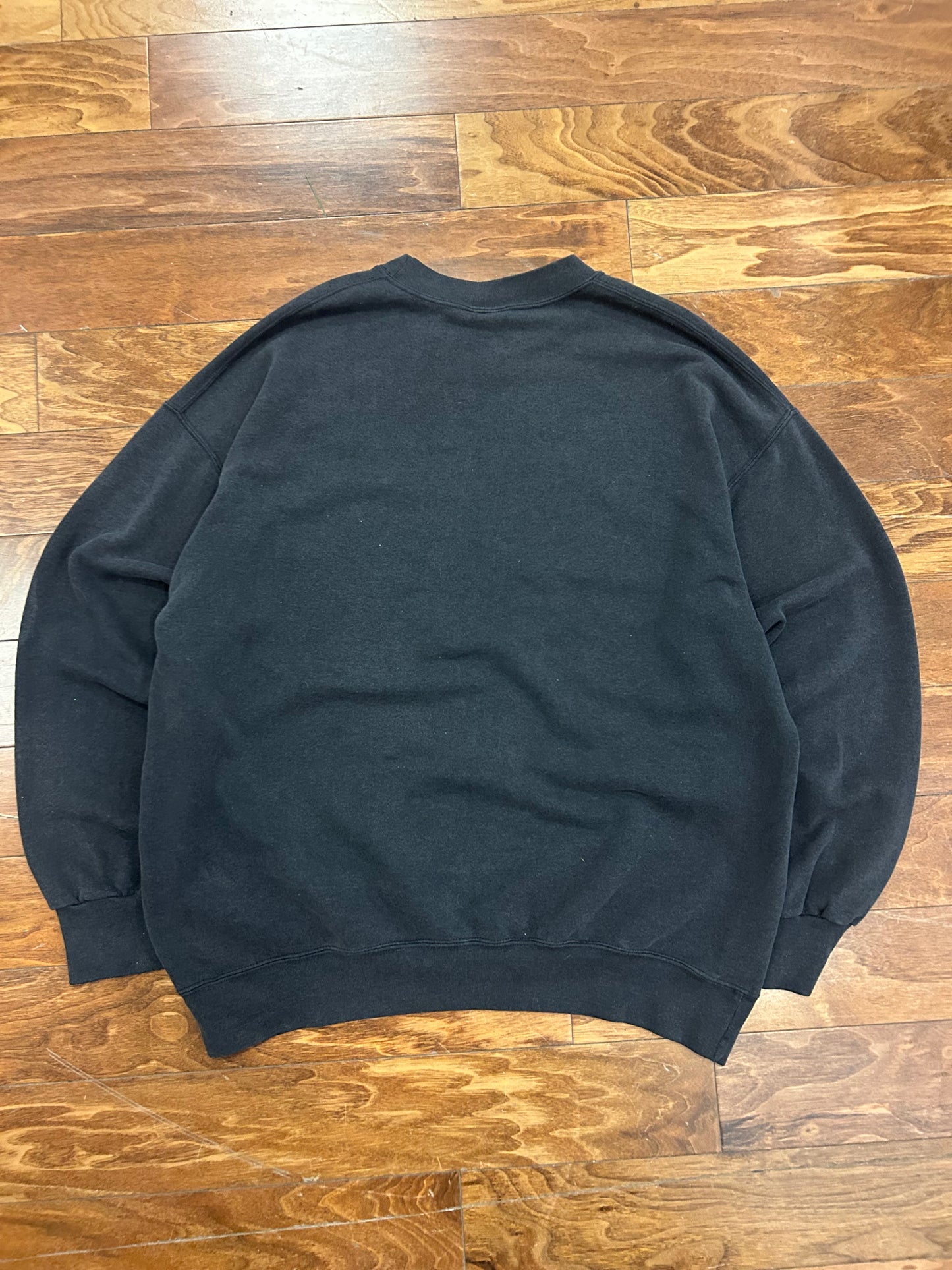 1993 Carolina Panthers Faded Black Crewneck (XL)