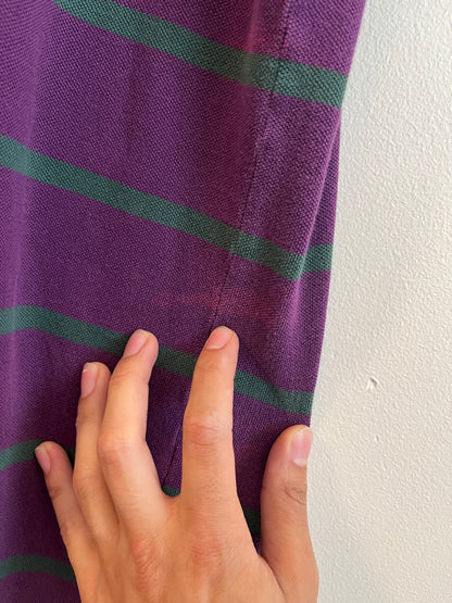 00s Polo Ralph Lauren Striped Purple Shirt (L)