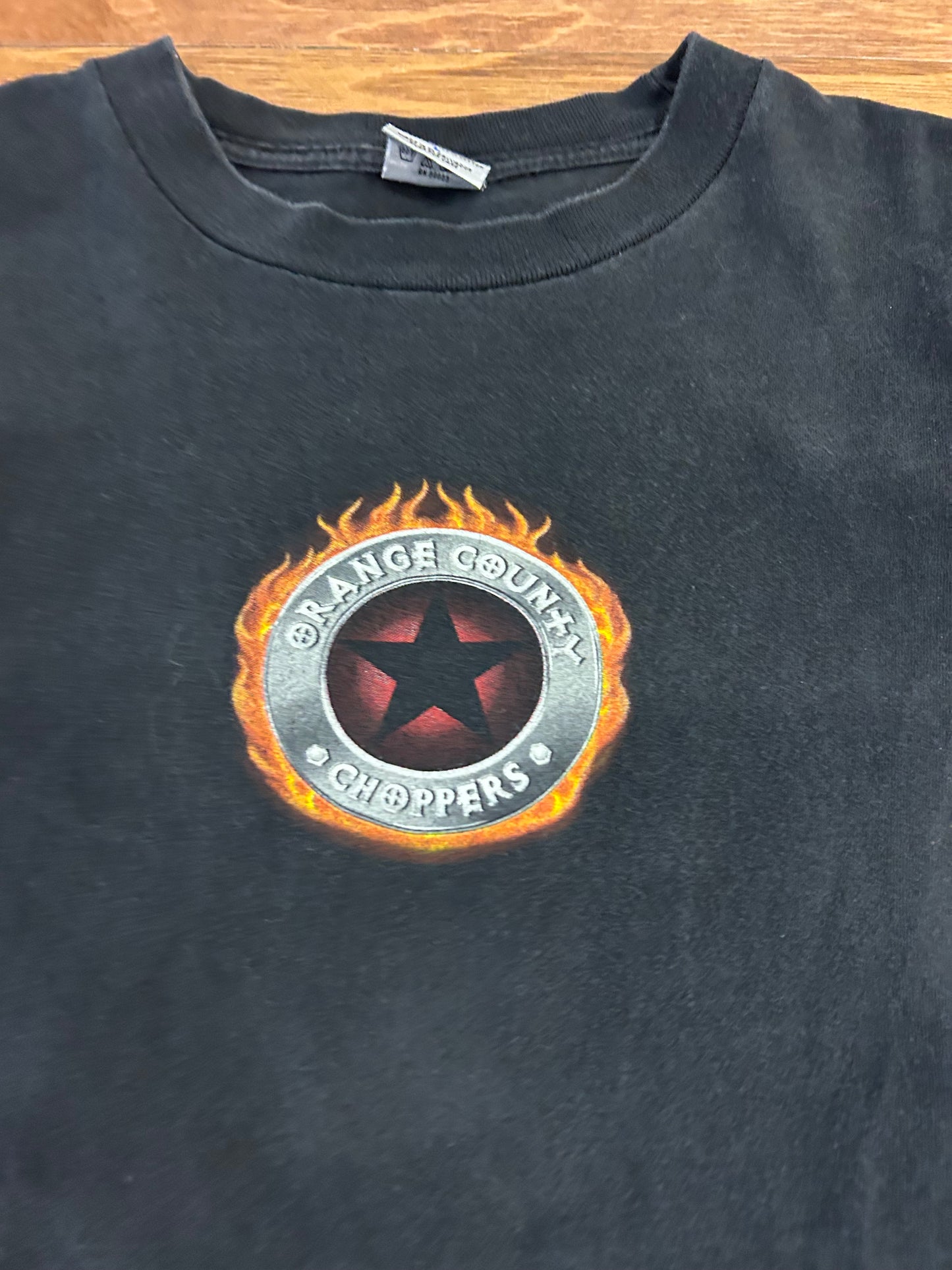 2003 Orange County Choppers Flames Tee (L)
