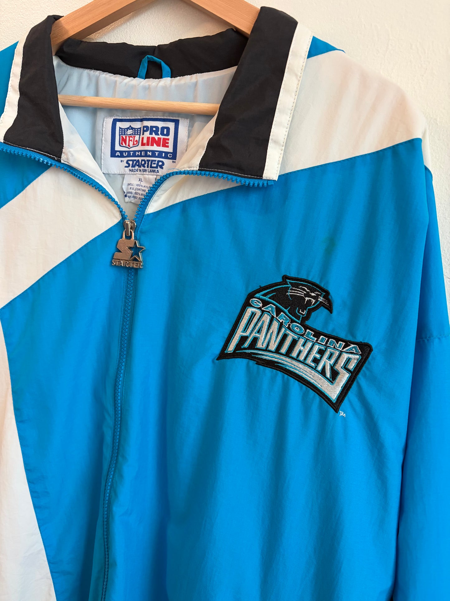 90s Carolina Panthers Pro Line Starter Blue Windbreaker (XL)