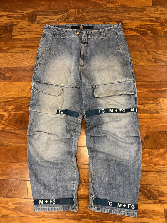00s Marithe Francois Girbaud Baggy Shuttle Tape Jeans (40 x 34)