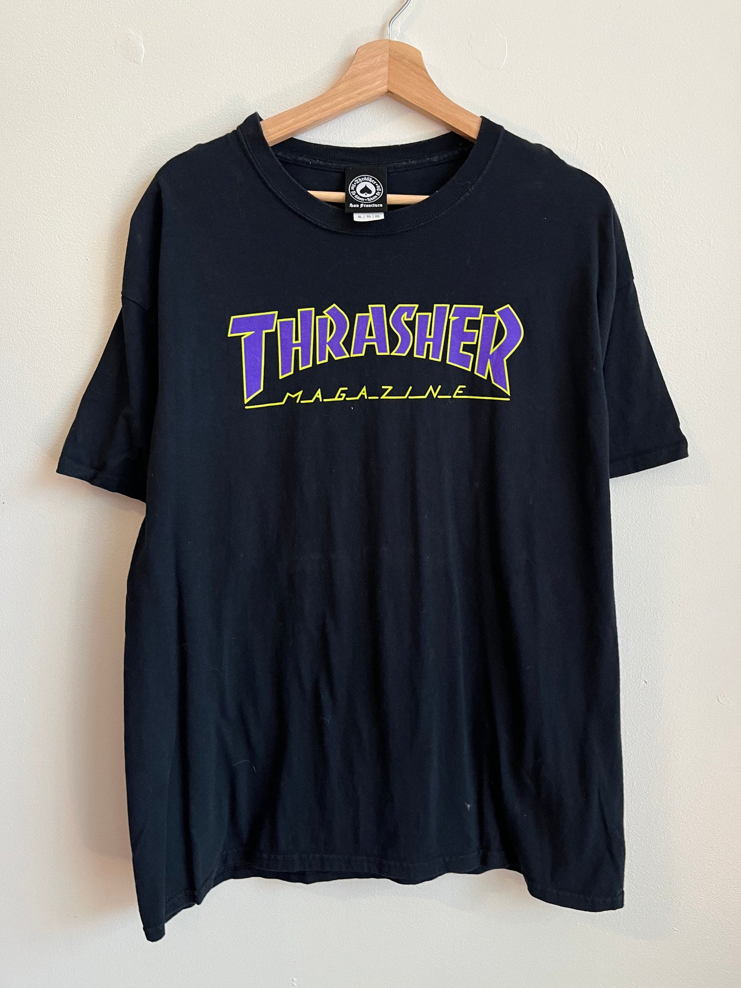 2010s Thrasher Black & Purple Skate Tee (XL)