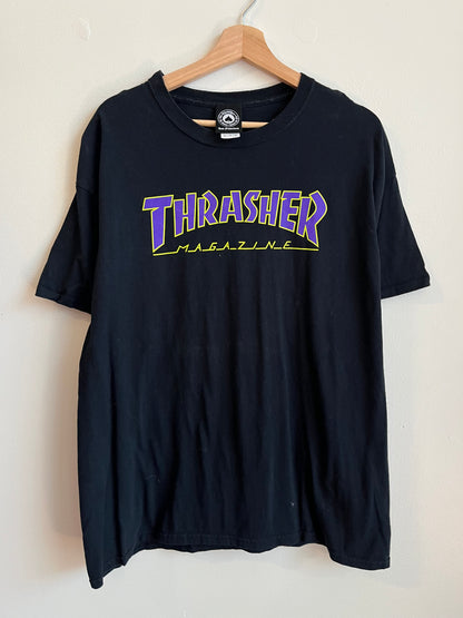 2010s Thrasher Black & Purple Skate Tee (XL)