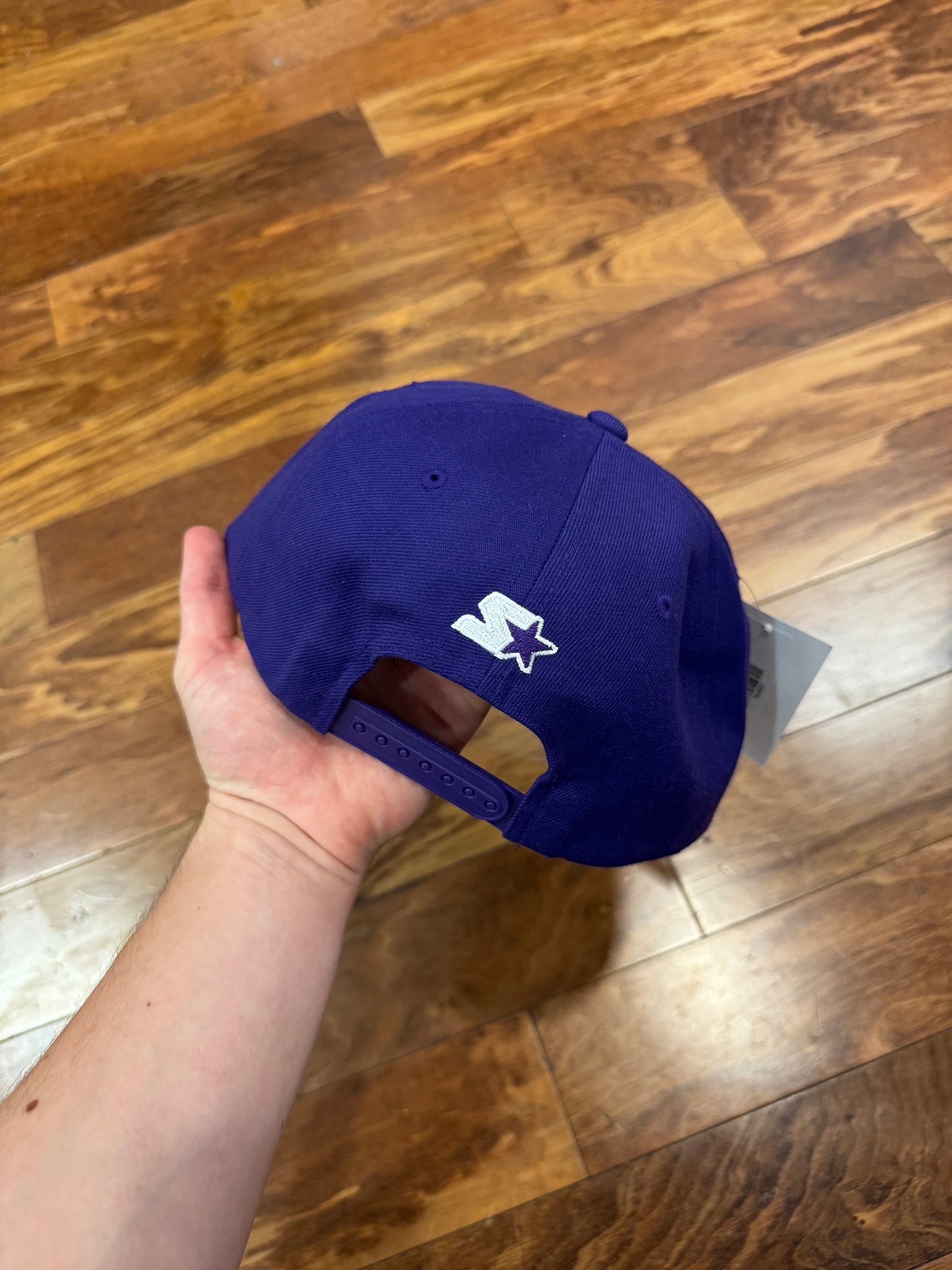 00s Clemson Tiger Spell Out Purple Starter Hat (OS)