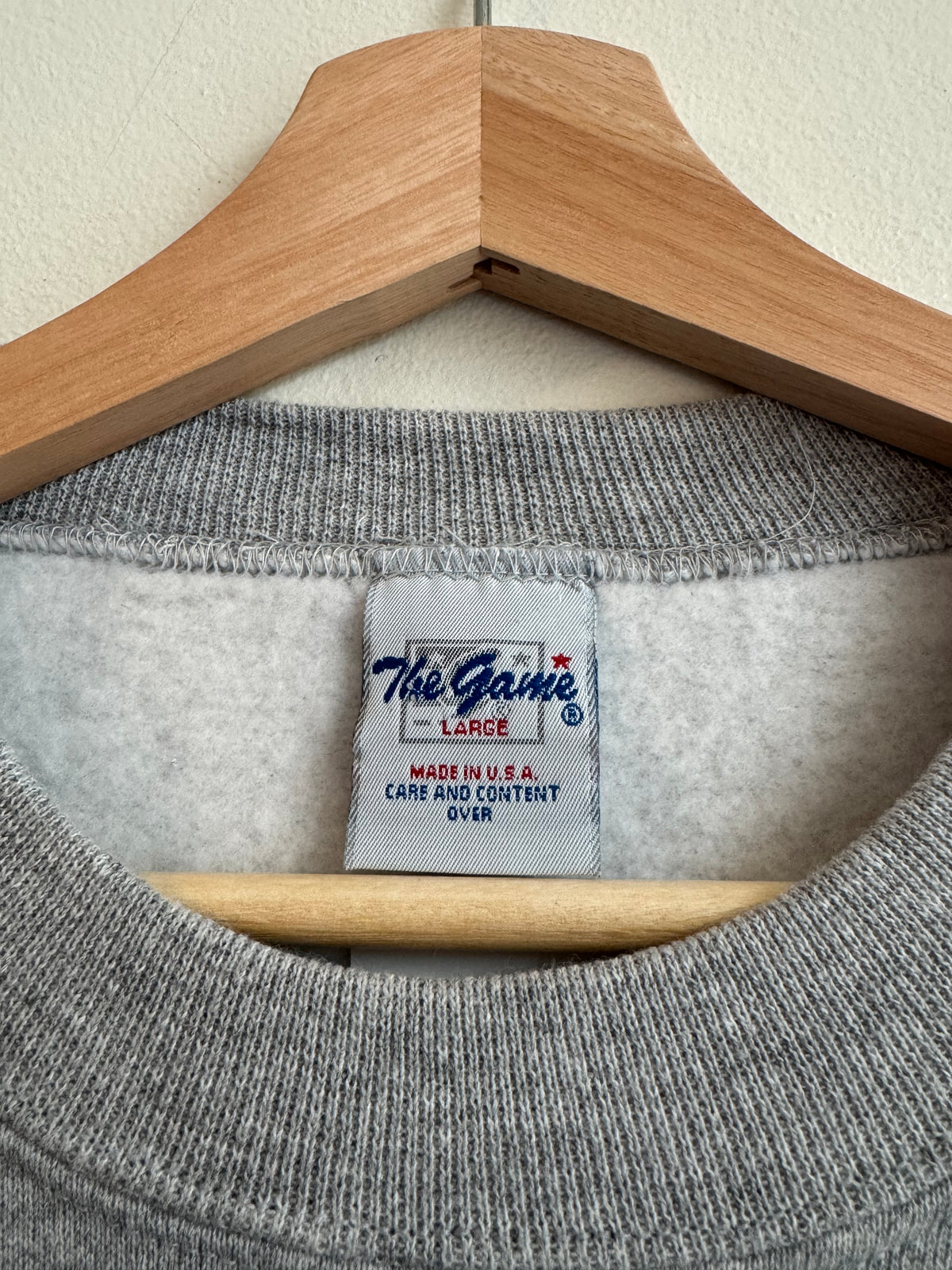 1995 Carolina Panthers The Game Grey Crewneck (L)