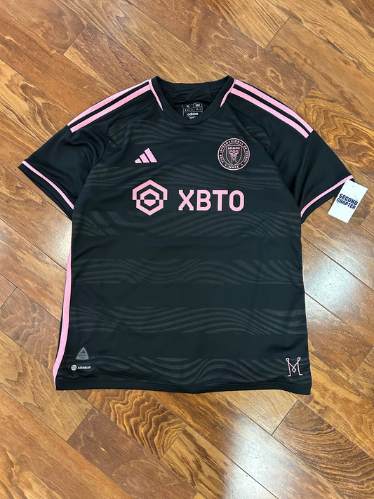 Inter Miami Messi Adidas Soccer Jersey Black 2023-'24 Kit (XL)