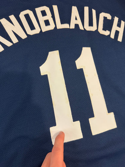 90s New York Yankees Chuck Knoblauch #11 Vintage Starter MLB Jersey (L)