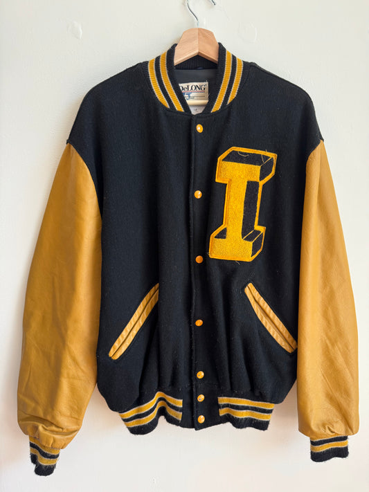 80s Iowa True Vintage DeLong Varsity Jacket (L)