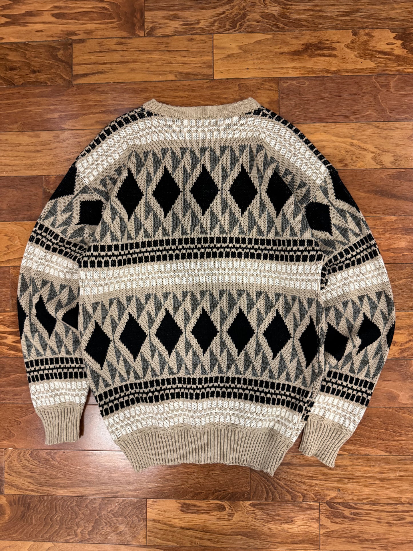 90s Woodland Trail Tan Sweater (L)