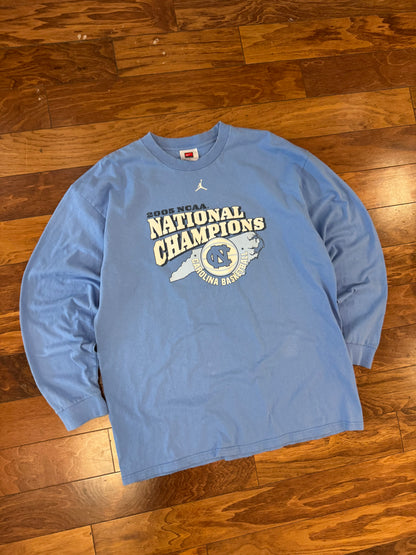 2005 UNC NCAA National Champs Nike Long-Sleeve Shirt (XL)