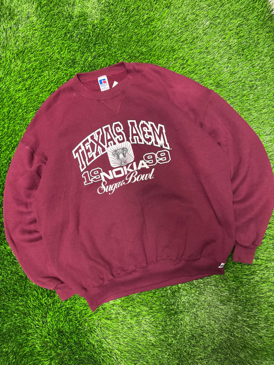 1999 Texas A&M University Nokia Sugar Bowl Vintage Crewneck (XXL)