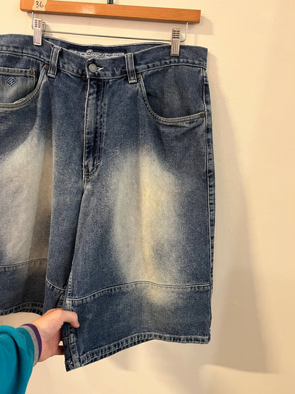 00s Enyce Baggy Faded Blue Shorts (36)