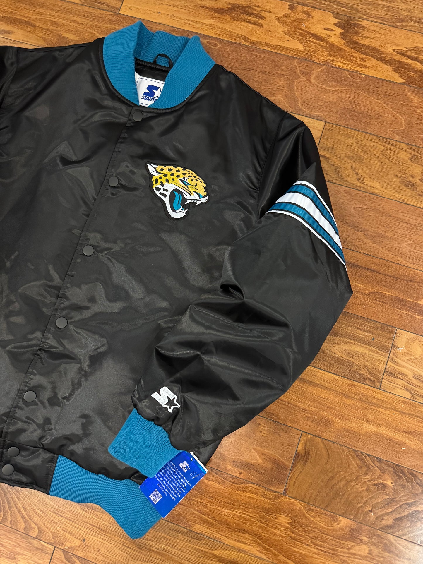 00s Jacksonville Jaguars Vintage Starter Deadstock Satin Jacket (XL)