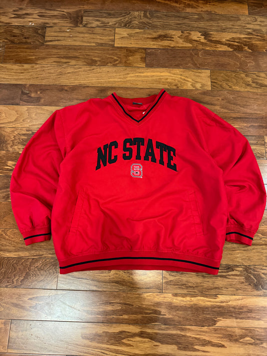 00s NC State Embroidered Spell Out Windbreaker (XL)