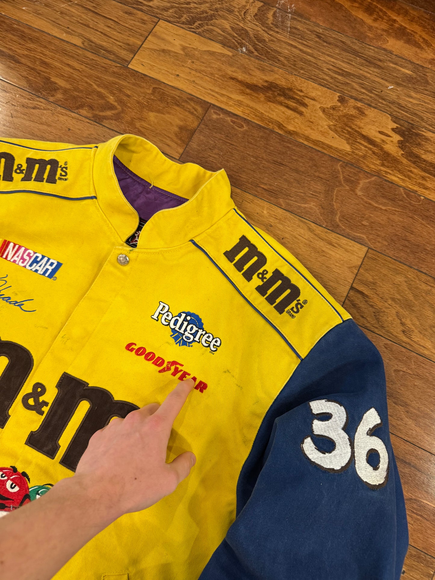 90s M&M's Racing Jeff Hamilton Nascar Jacket (XL)
