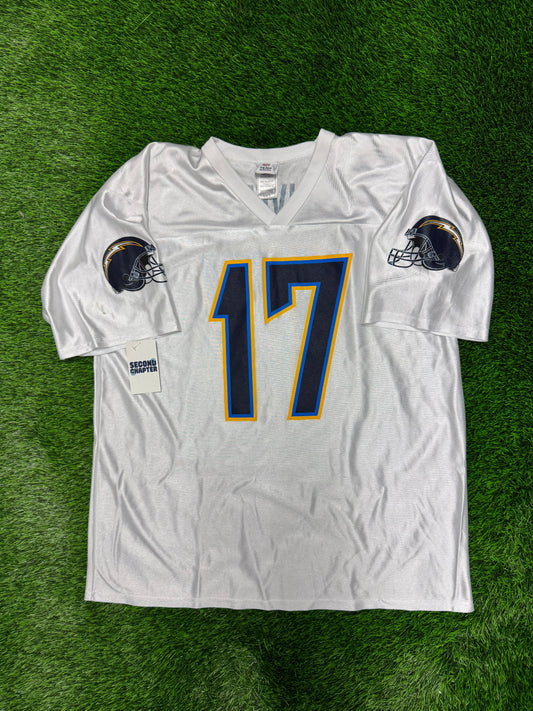 00s San Diego Chargers Phillip Rivers #17 Vintage NFL Players Jersey (XL)