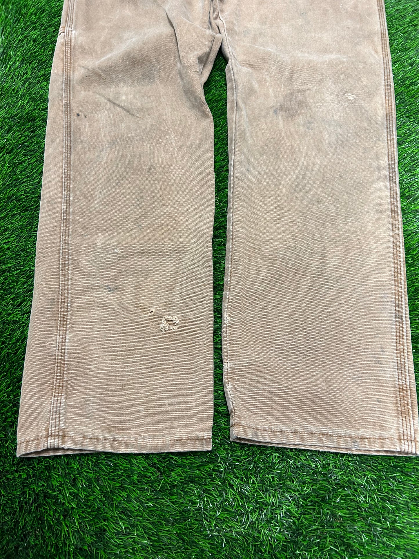 00s Dickies Faded Heavily Worn Tan Carpenter Pants (34 x 34)