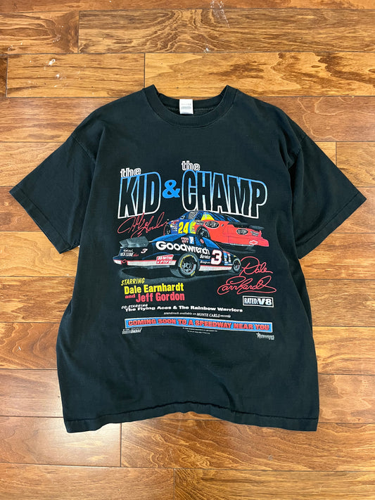 1995 Dale Earnhardt & Jeff Gordon Nascar Tee (XL)
