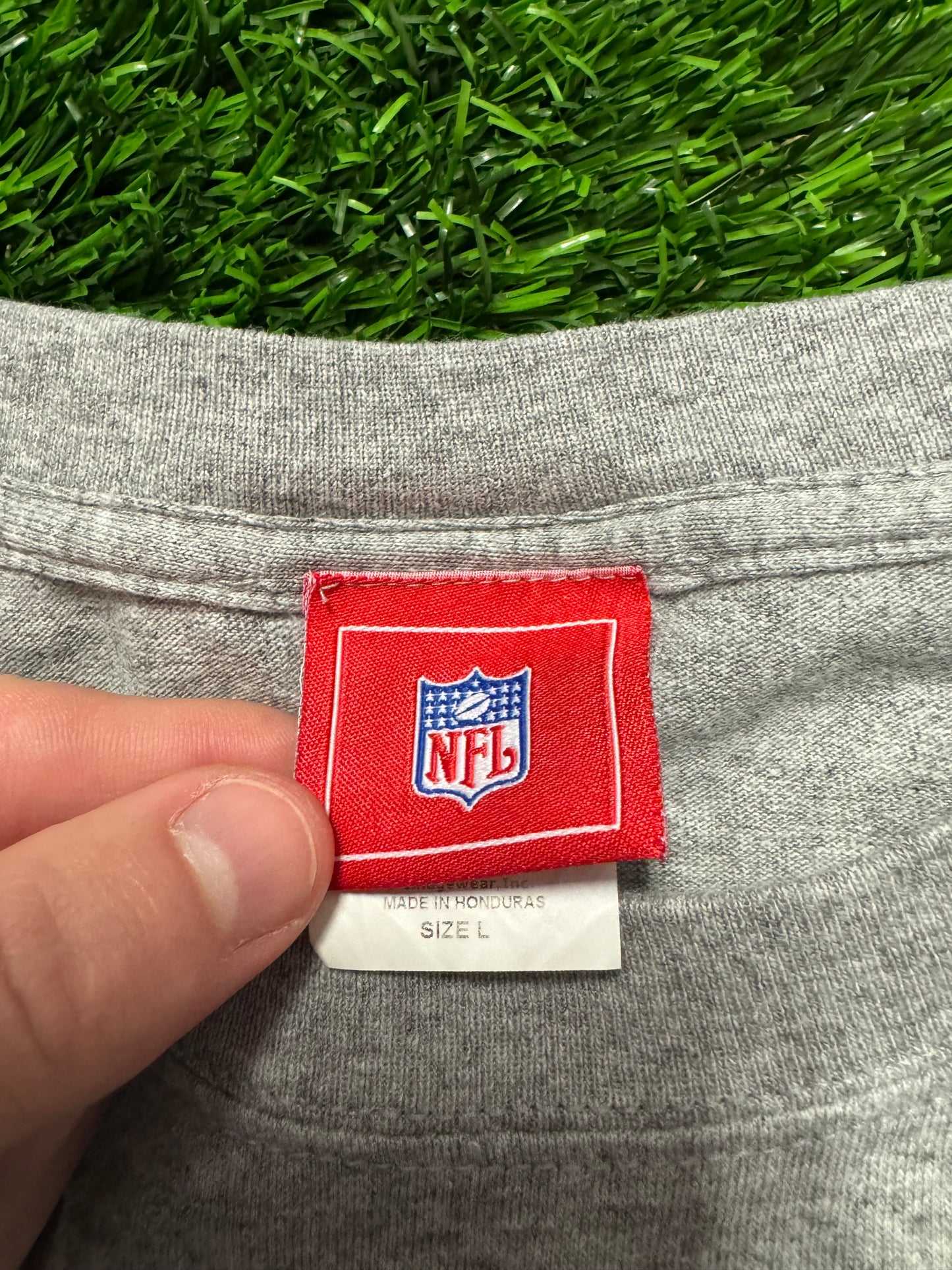 2007 Carolina Panthers Embroidered Gray Tee (L)