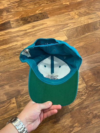 90s Charlotte Hornets Essential Logo Teal Hat (OS)