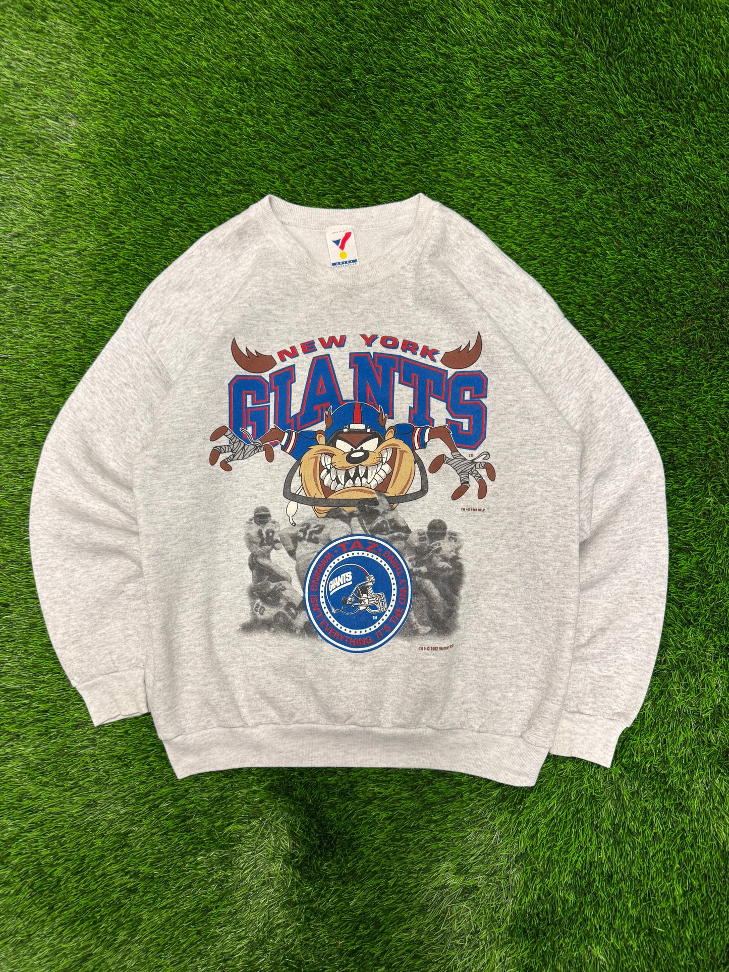 1992 NY Giants Taz Cartoon Crewneck (XL)