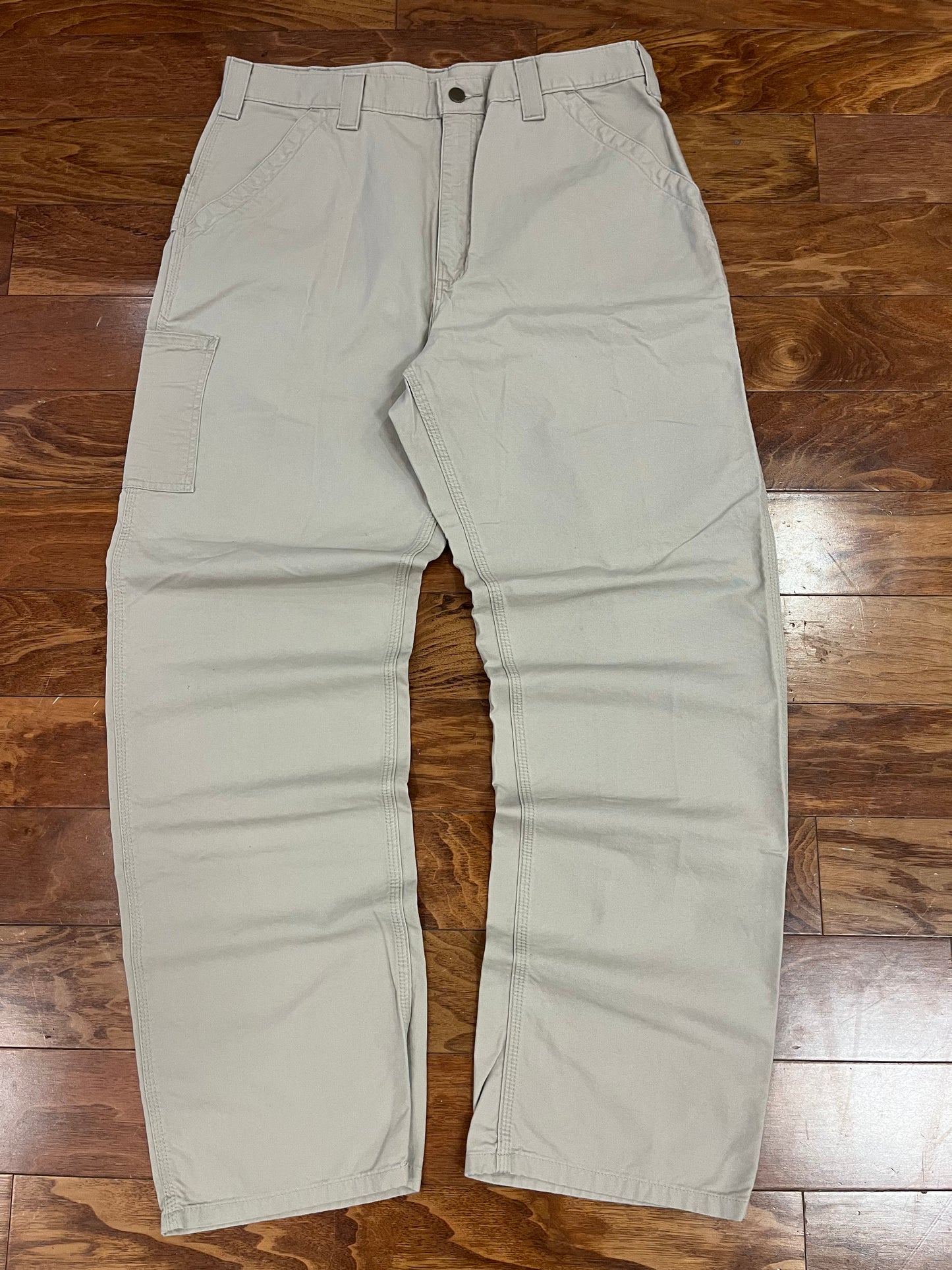 2011 Carhartt Khaki Colored Workwear Pants (36x34)