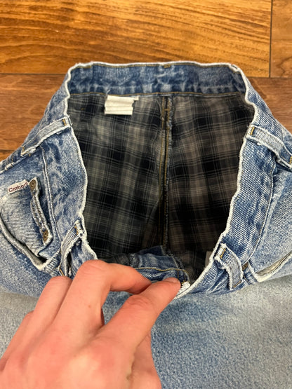 00s Carhartt Flannel Lined Jeans (34 x 32)