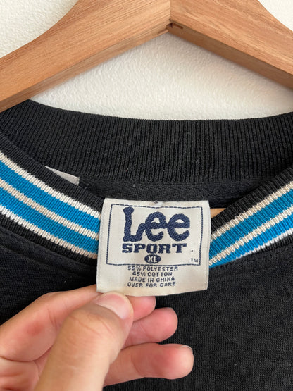 90s Carolina Panthers NFL Lee Sport Black Crewneck (XL)