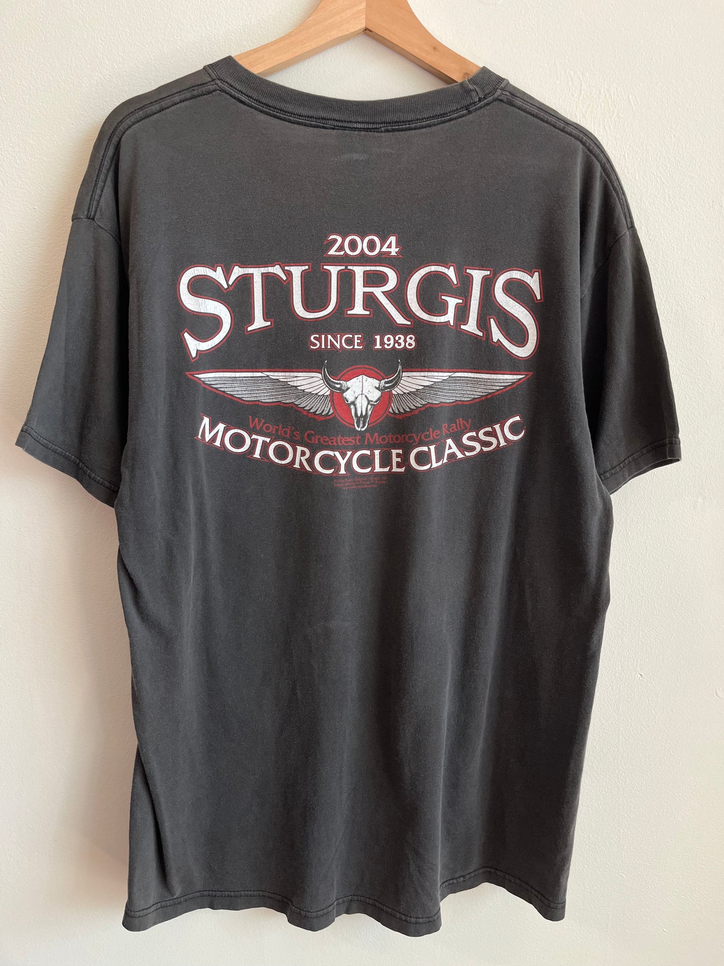 2004 Sturgis Faded Biker Tee (L)