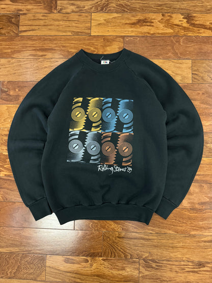 1989 Rolling Stones Vintage Band Music Crewneck (L)