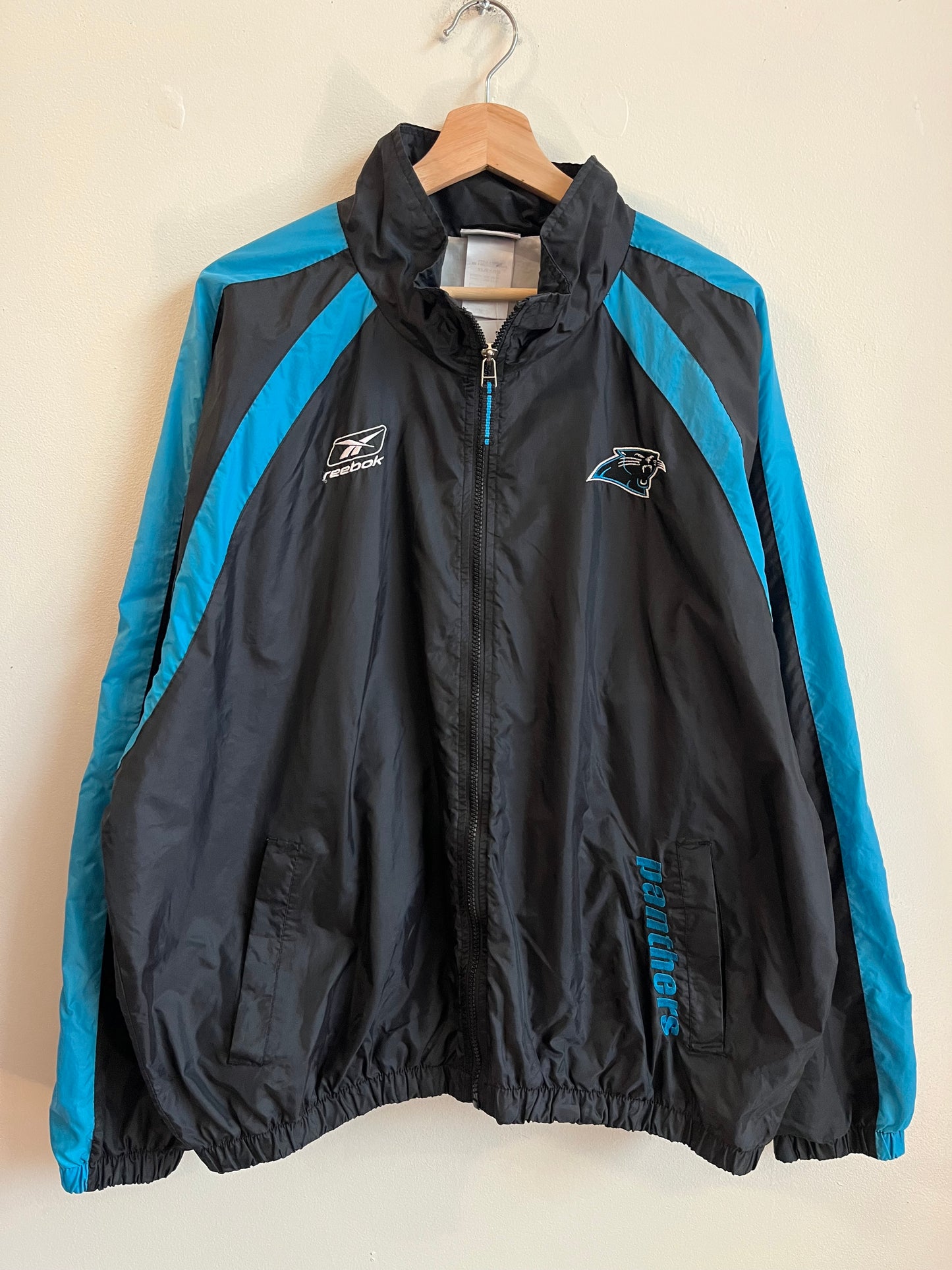 00s Carolina Panthers NFL Reebok Two Tone Windbreaker (XL)