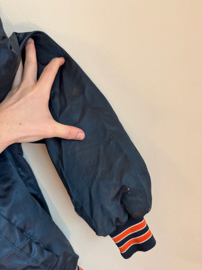 90s Chicago Bears Stained Vintage Satin Jacket (L)