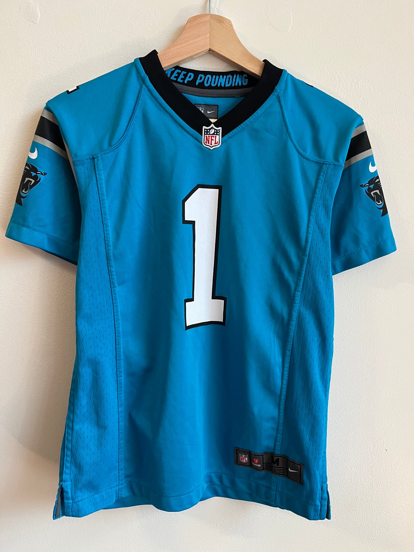 2015 Carolina Panthers Cam Newton Blue Nike Jersey (Youth M)