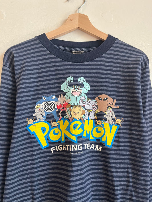 1999 Nintendo Pokemon Cartoon Striped Long Sleeve (YL)