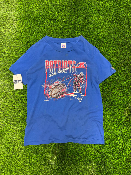 1993 New England Patriots Logo 7 Tee (Youth XL)